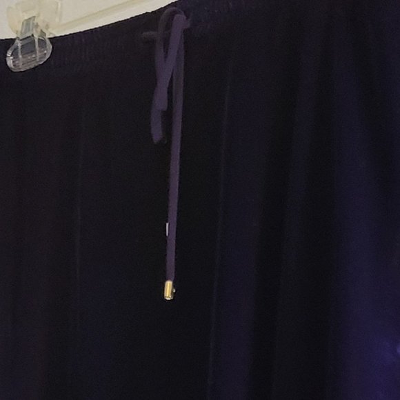 POLO Ralph Lauren Purple Velvet Midi Skirt A Line- Size Medium-NWOT - Picture 2 of 10